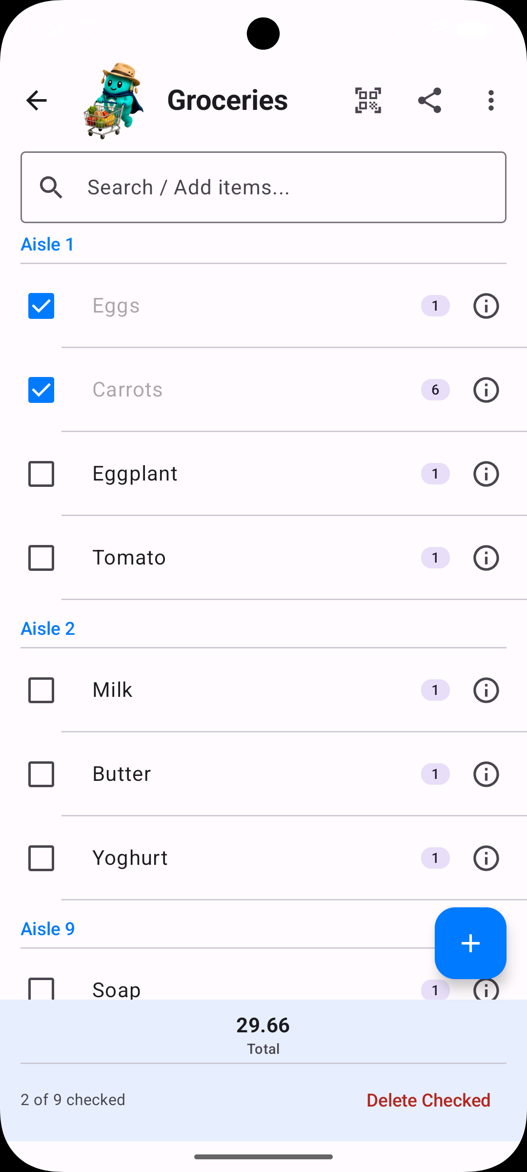 Offsider Android fields