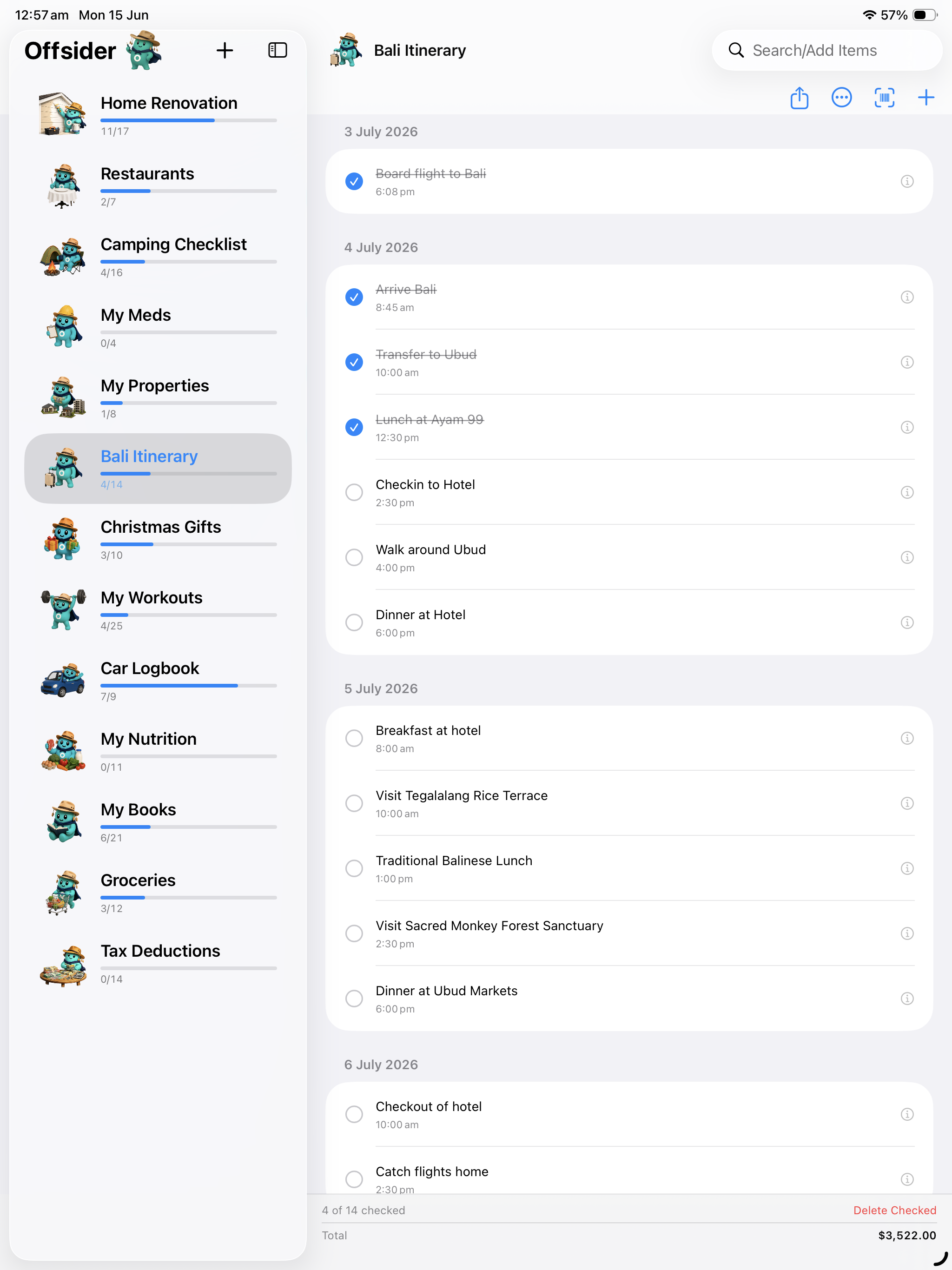 Offsider iPad item