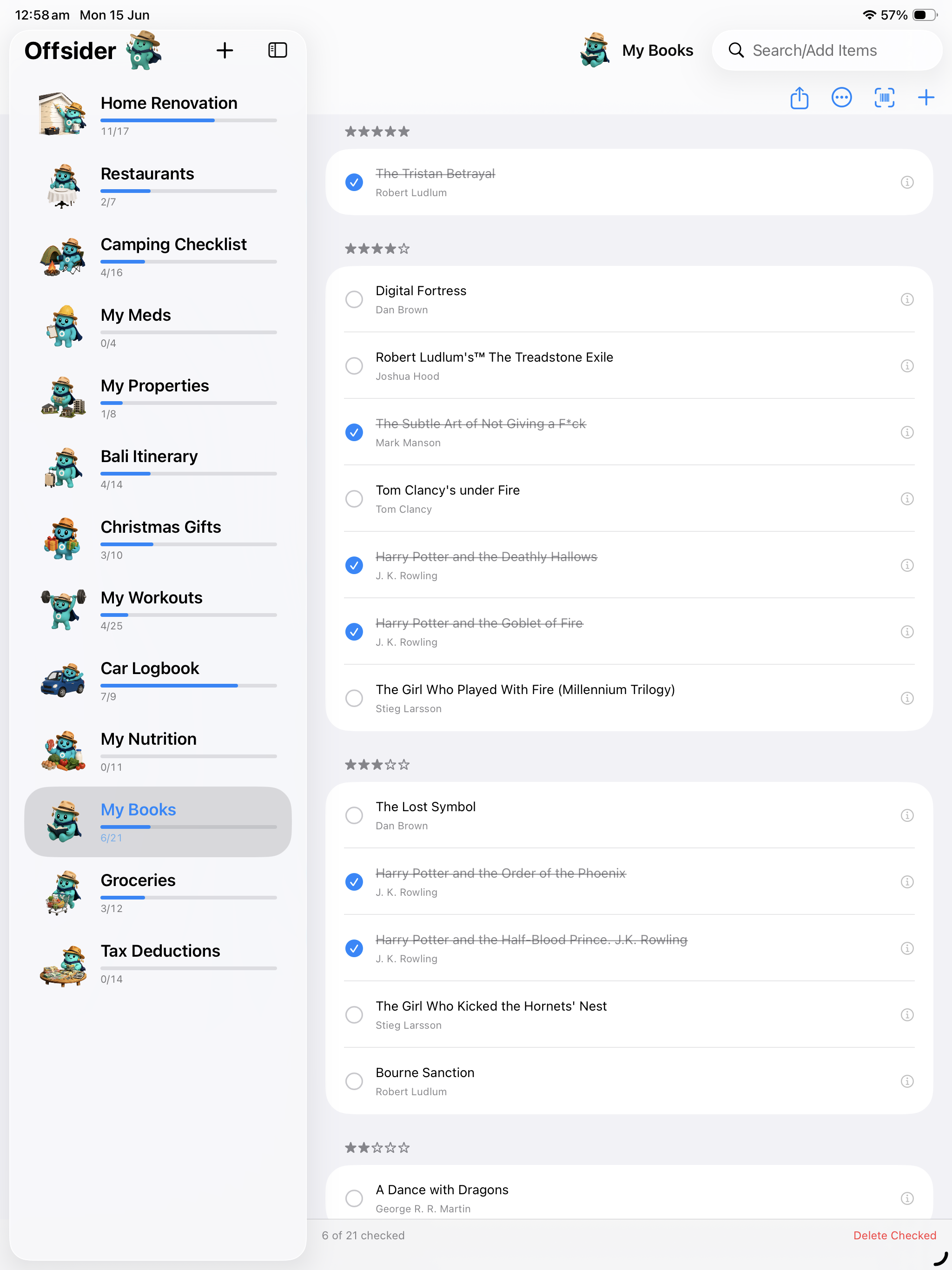 Offsider iPad scan